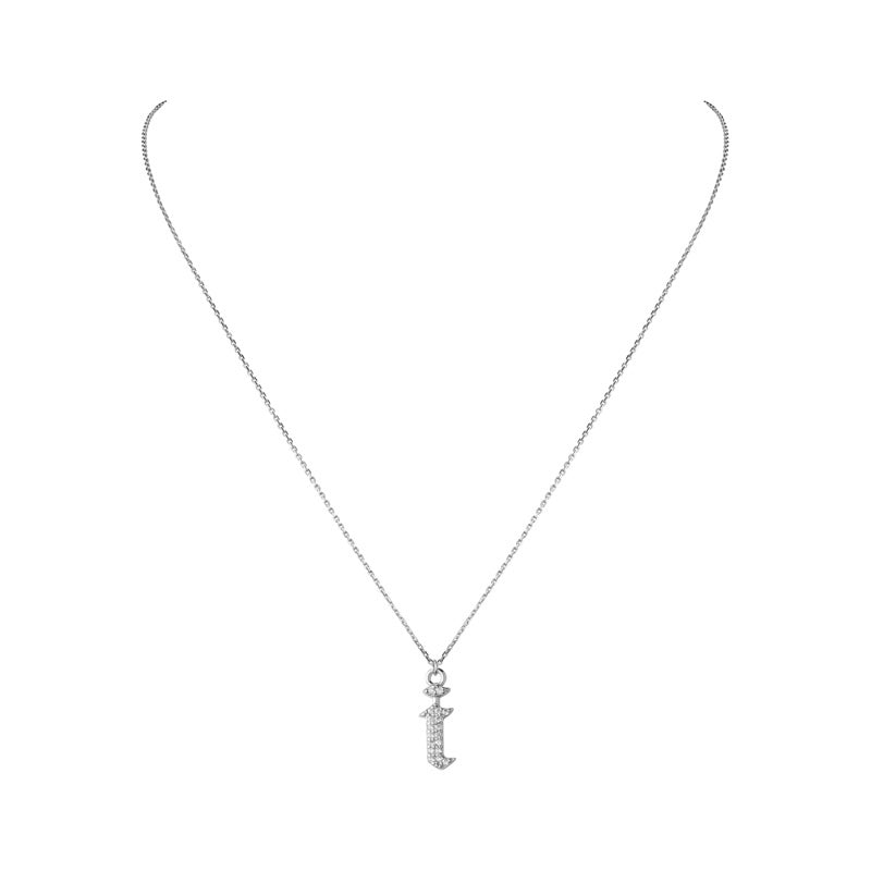 INITIAL – Gothic Letter Necklace