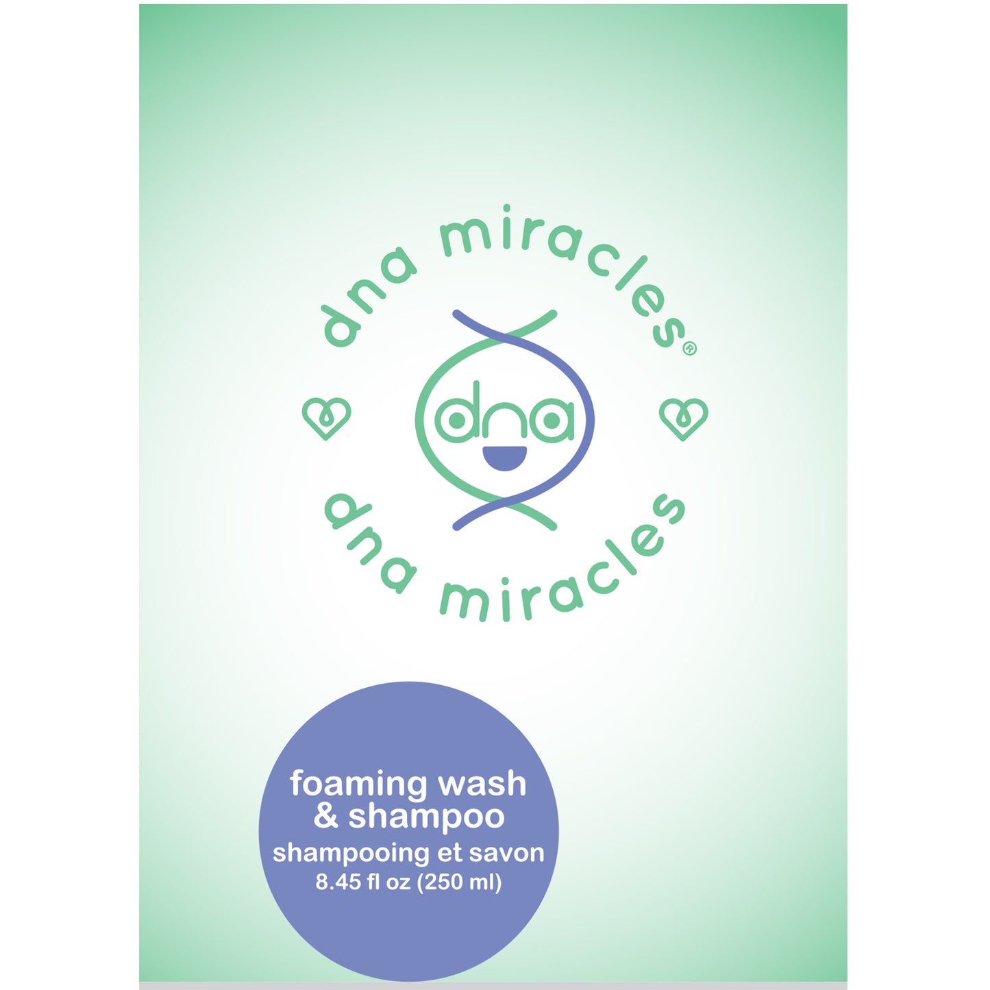 DNA Miracles® Natural Foaming Wash & Shampoo