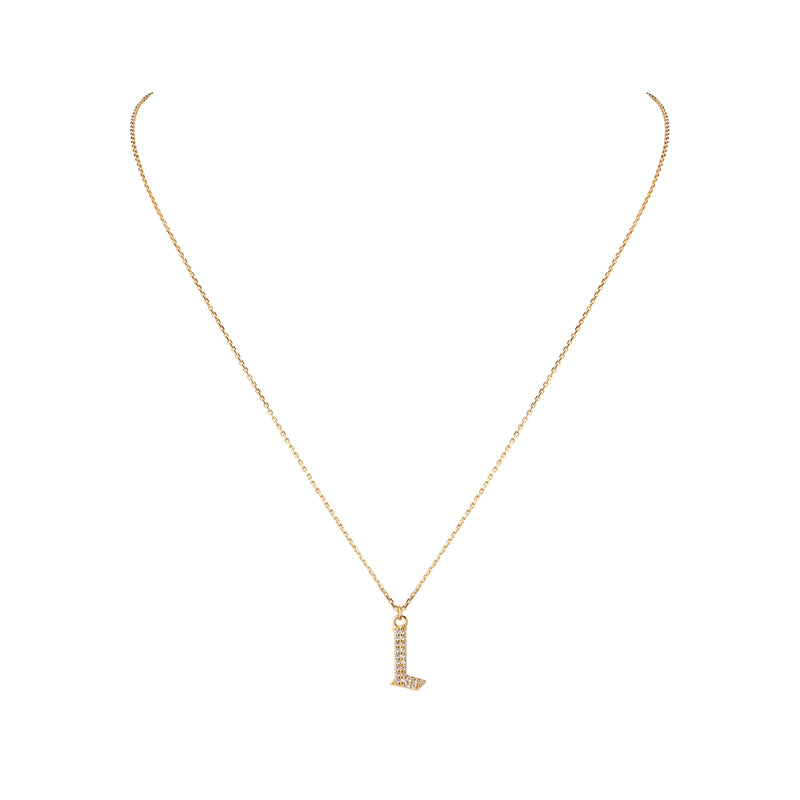 INITIAL – Gothic Letter Necklace