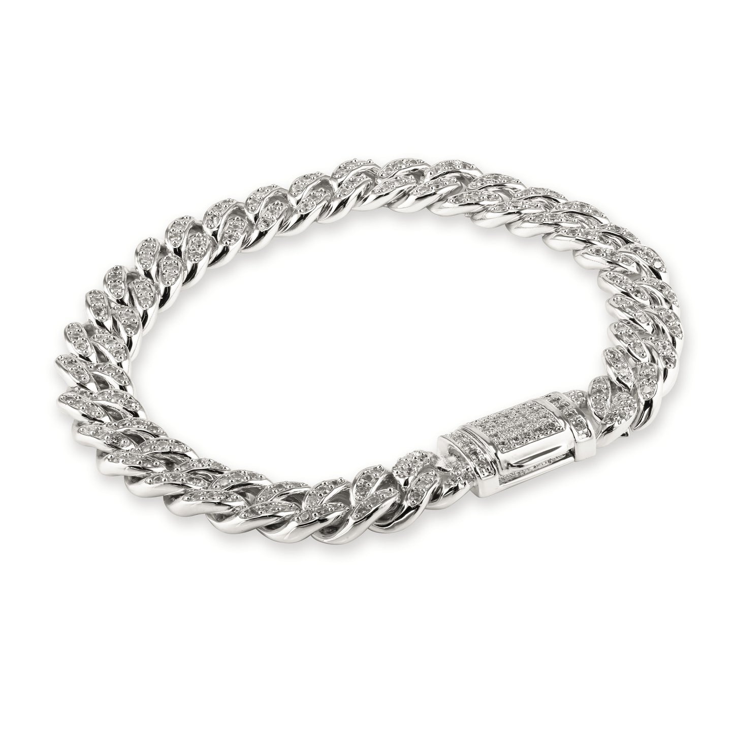 SELENA – Pave Cuban Link Bracelet