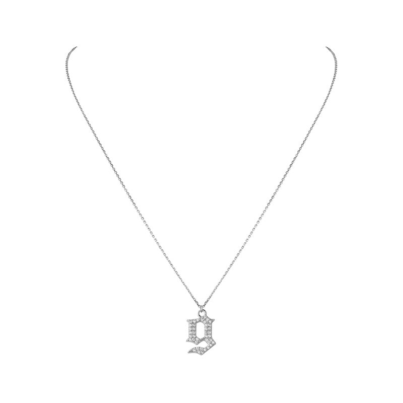 INITIAL – Gothic Letter Necklace