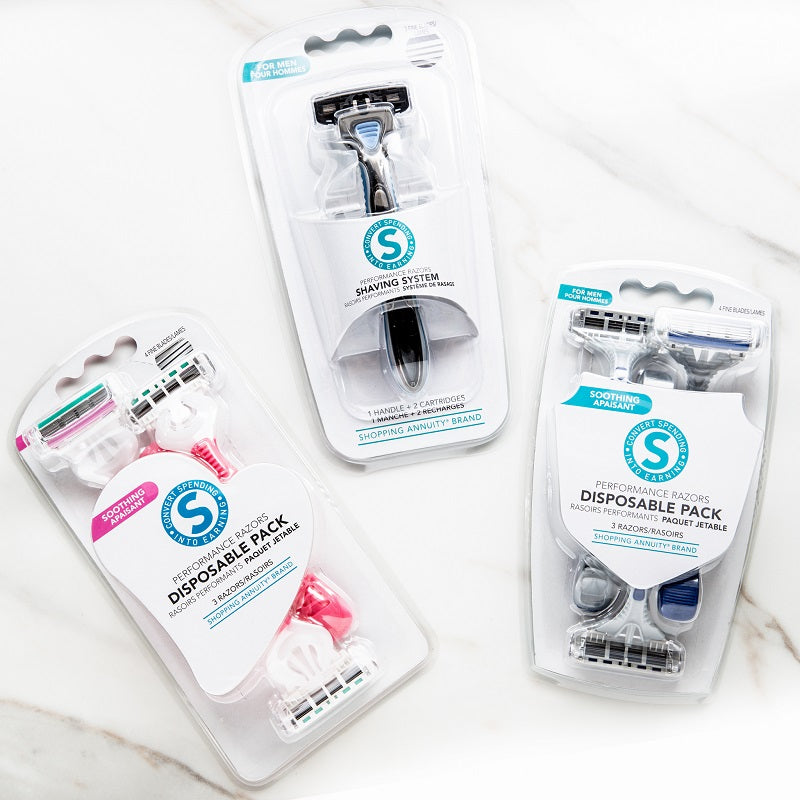 Shopping Annuity® Brand Performance Razors Shaving System for Men