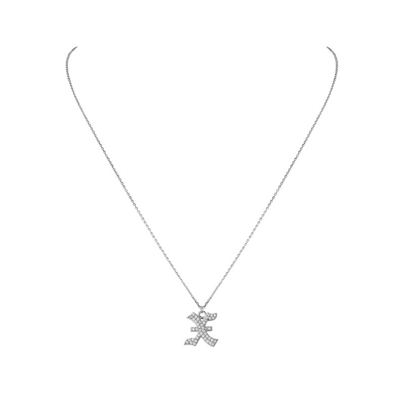 INITIAL – Gothic Letter Necklace