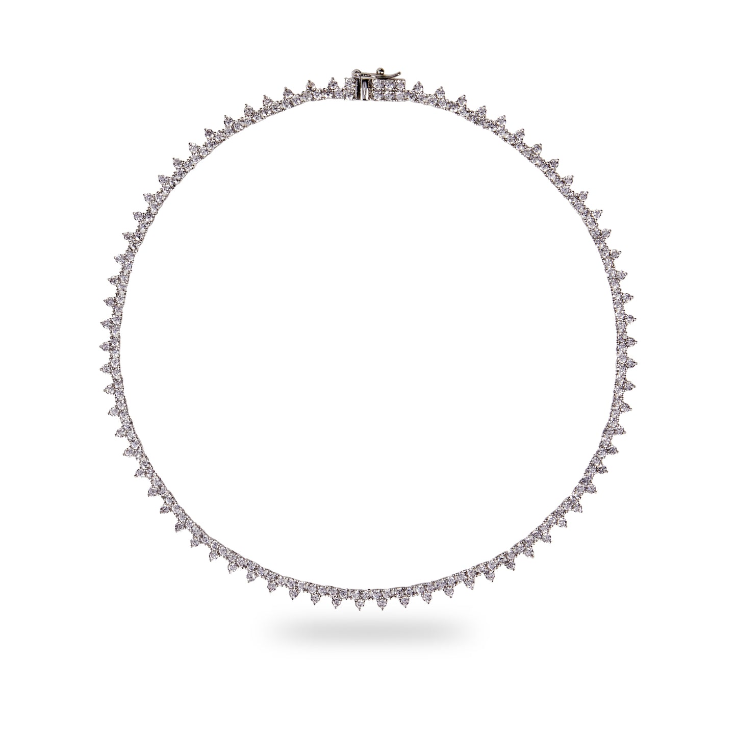 CHARLOTTE – Cluster Tennis Necklace