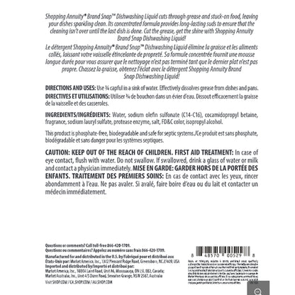 Shopping Annuity Brand SNAP™ Dishwashing Liquid