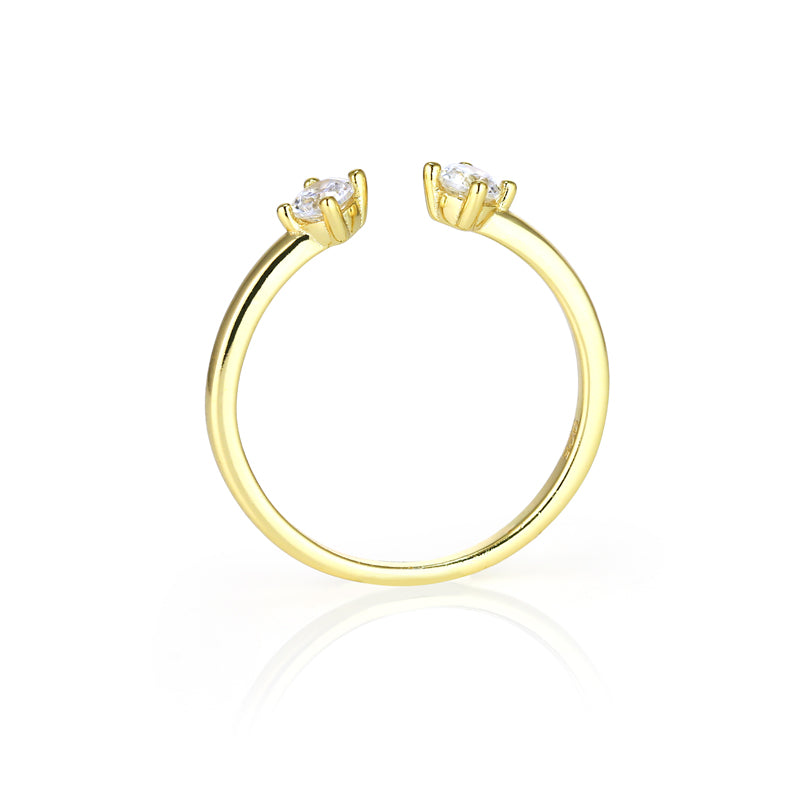 NICOLE - Double Solitaire Ring