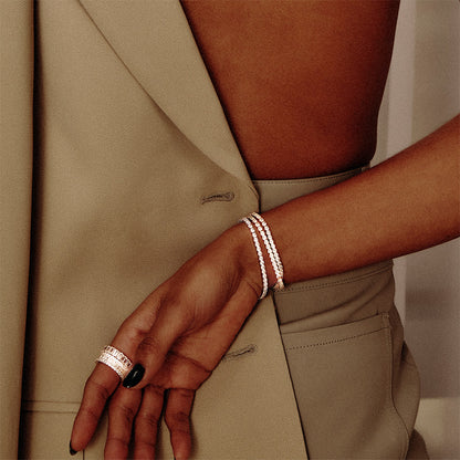 VIOLET - Round Cut Tennis Bracelet