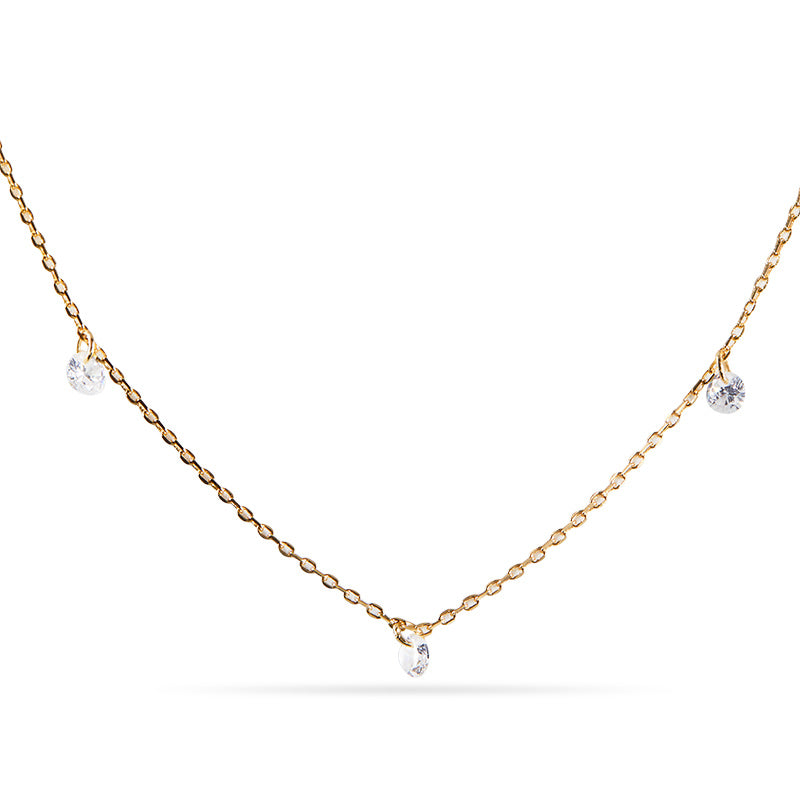 DESI - Pierced Round Cut Necklace