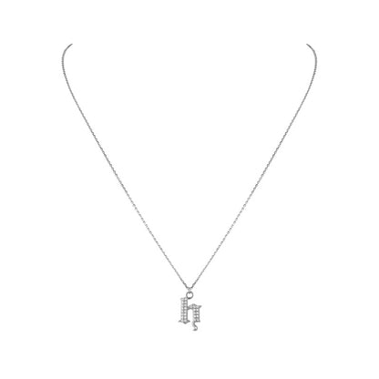INITIAL – Gothic Letter Necklace