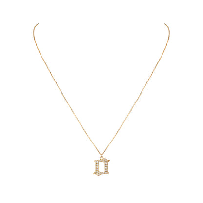 INITIAL – Gothic Letter Necklace