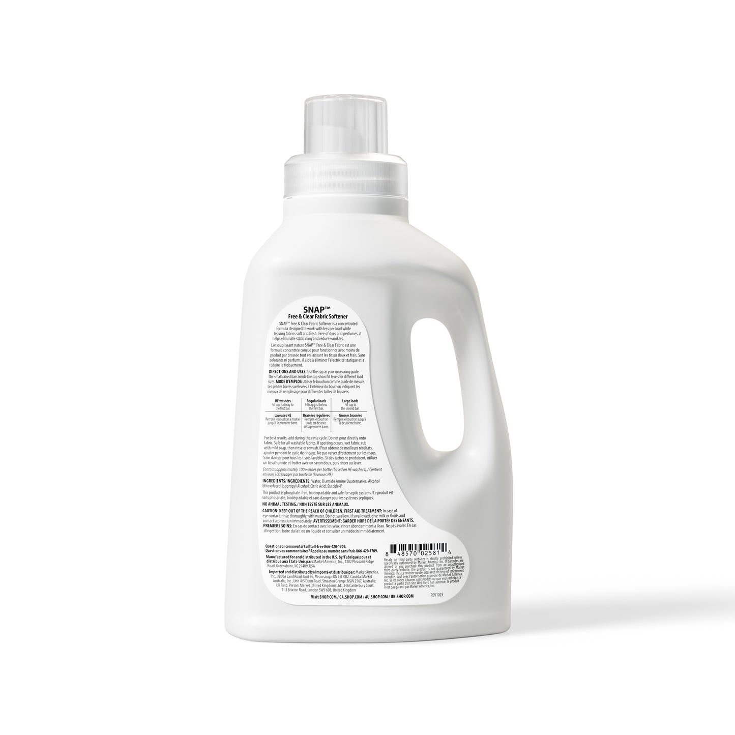 Snap™ Free & Clear Fabric Softener