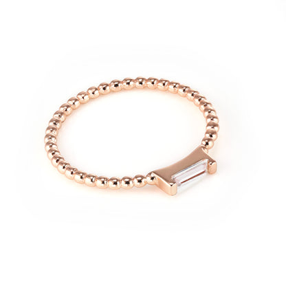 ADRIENNE - Spiraled Baguette Ring