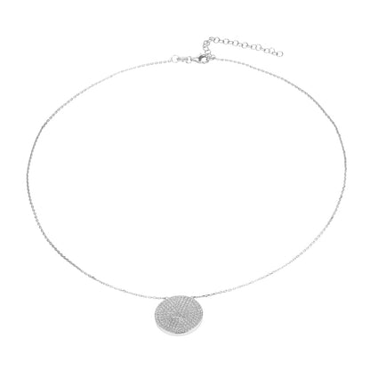 KAMILA - Pave Coin Pendant