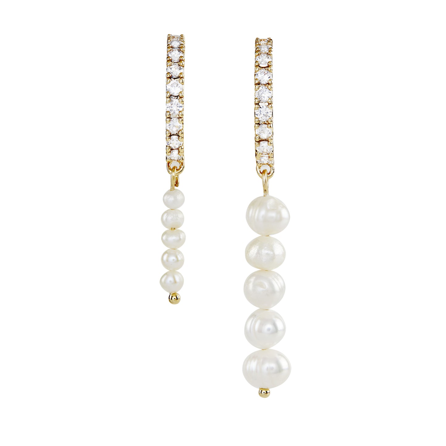 OLSEN – Mismatch Freshwater Pearl Earrings