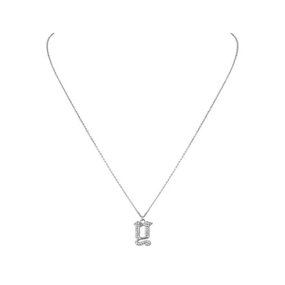 INITIAL – Gothic Letter Necklace