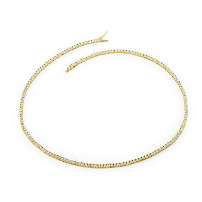 HAILEY - Round Cut Tennis Necklace