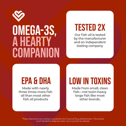 Heart Health™ Essential Omega III Fish Oil with Vitamin E