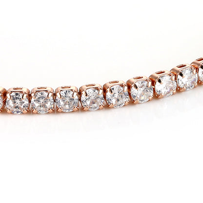 VIOLET - Round Cut Tennis Bracelet