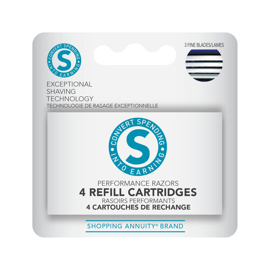 Shopping Annuity® Brand Performance Razors Refill Cartridges