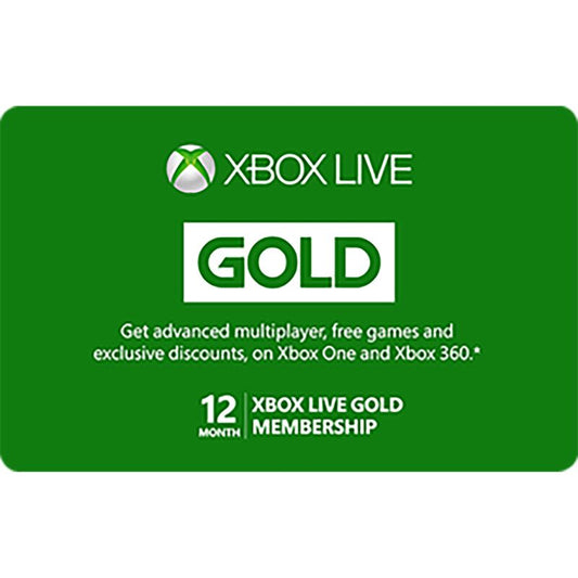Xbox Live Monthly Subscription eGift Card