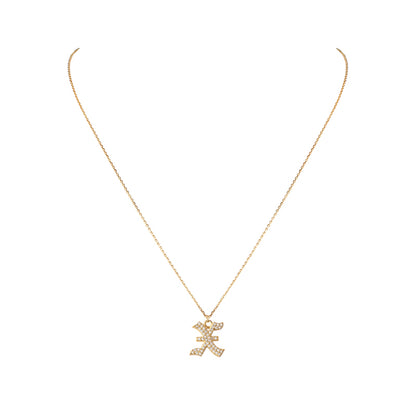 INITIAL – Gothic Letter Necklace