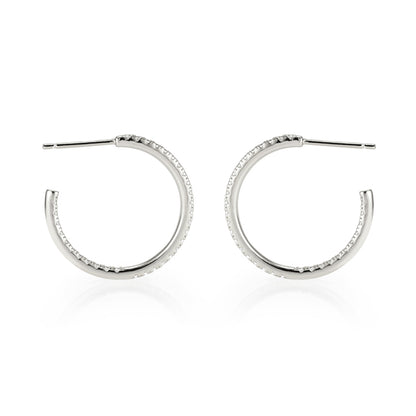 SOPHIE - Pave CZ Hoop Earrings- (SPECIAL)