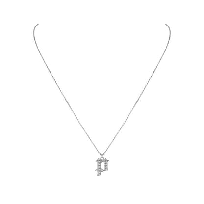 INITIAL – Gothic Letter Necklace
