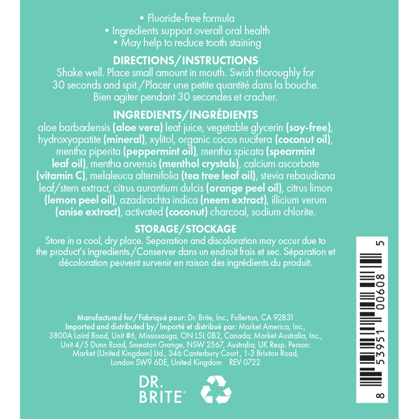 Dr. Brite® Natural Brightening Mouthwash