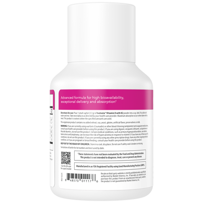 Isotonix維生素D（含維生素K2）粉末