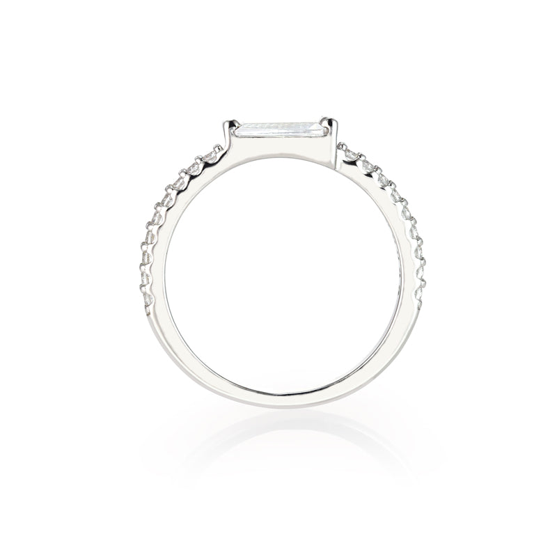 ZOE - Tapered Baguette Pave Ring (SPECIAL)