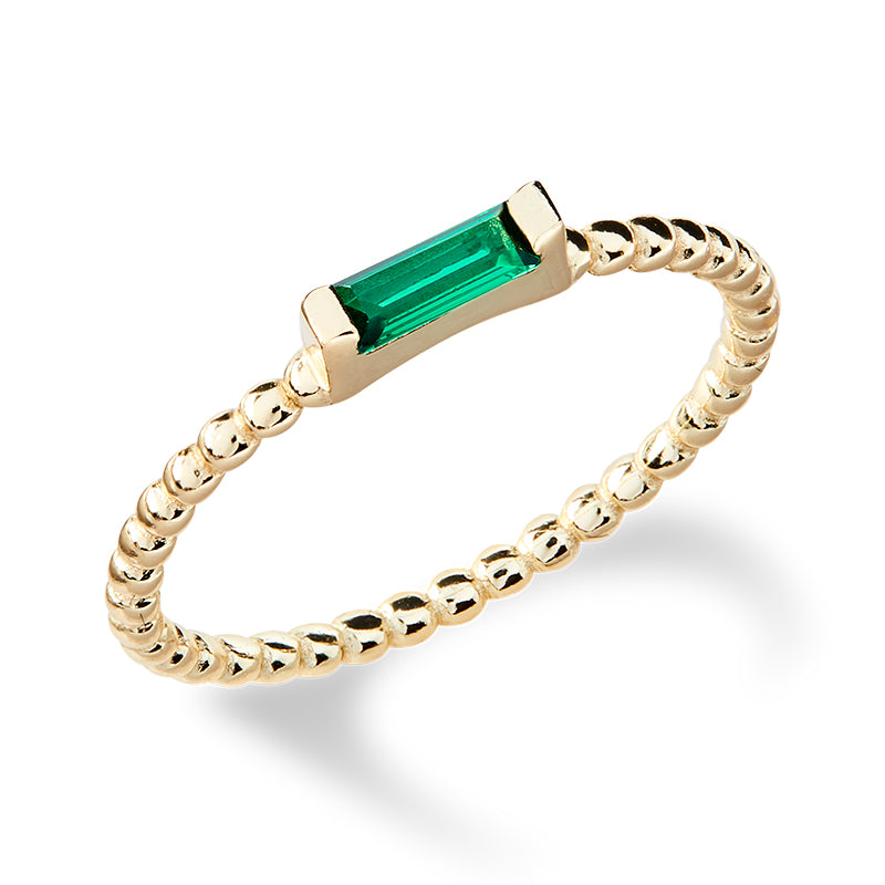 ADRIENNE - Spiraled Baguette Ring