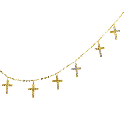 KOURTNEY – Nine Cross Necklace (SPECIAL)