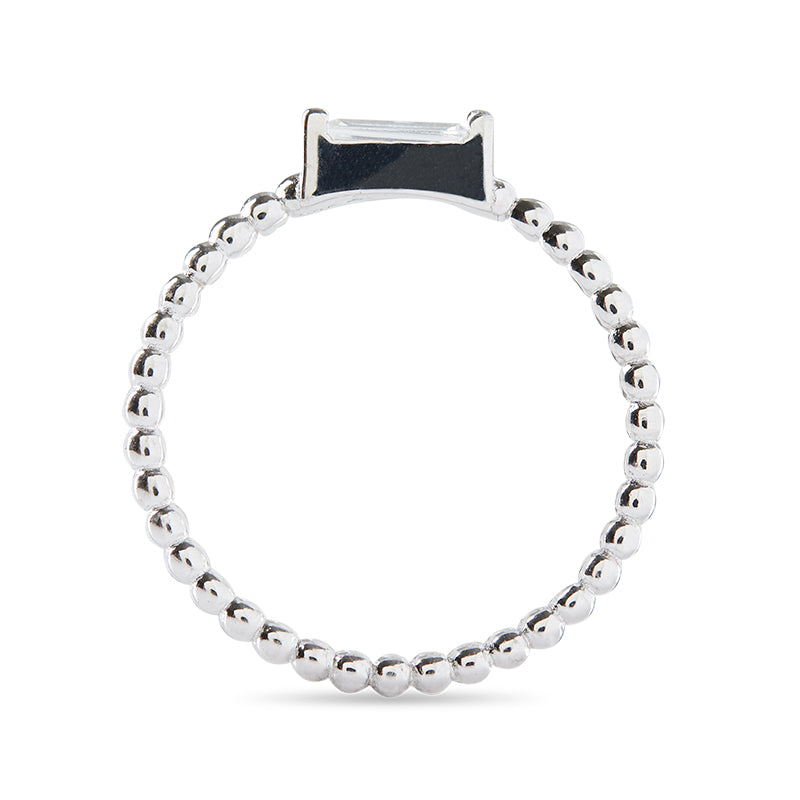 ADRIENNE - Spiraled Baguette Ring