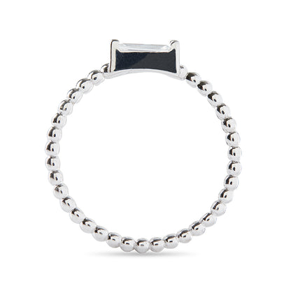 ADRIENNE - Spiraled Baguette Ring