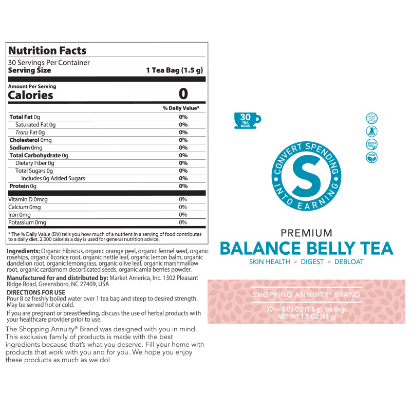 Shopping Annuity® Brand Premium Balance Belly Tea