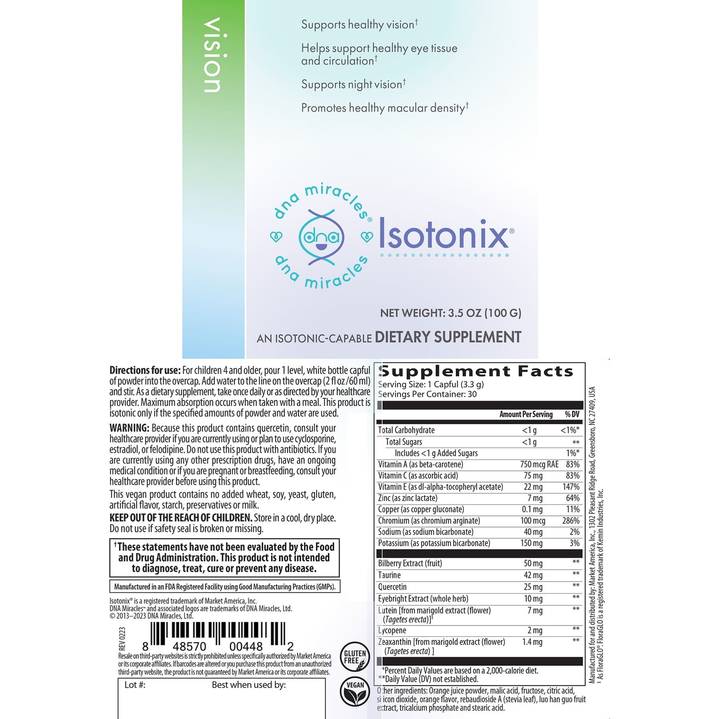 DNA Miracles Isotonix®兒童適明配方粉末