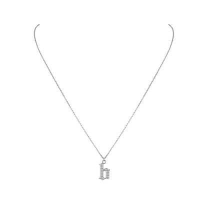 INITIAL – Gothic Letter Necklace