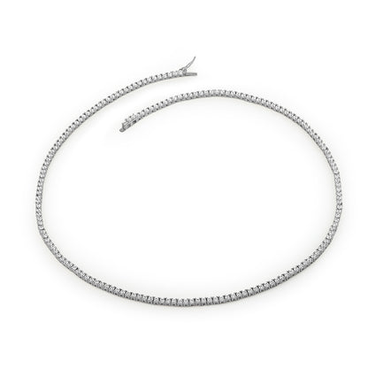 HAILEY - Round Cut Tennis Necklace