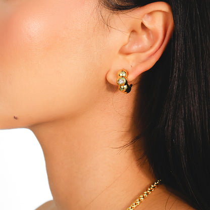 RYLIE – Bubble Half Hoop Earrings