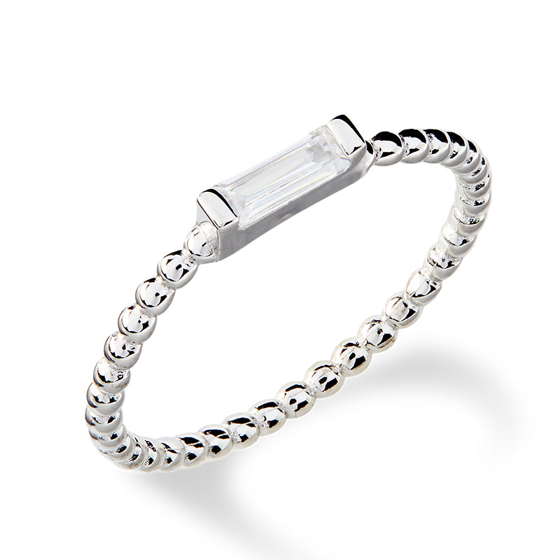 ADRIENNE - Spiraled Baguette Ring