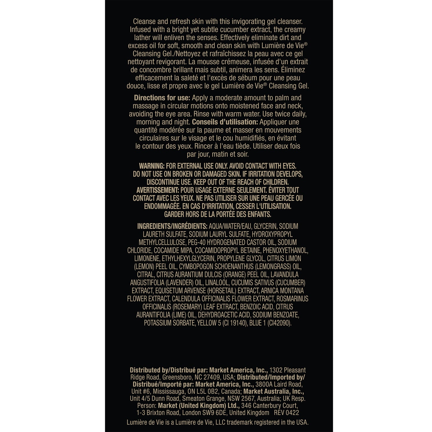 Lumière de Vie® Cleansing Gel