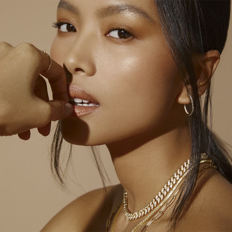 SELENA – Pave Cuban Link Chain