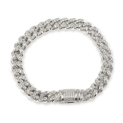 SELENA – Pave Cuban Link Bracelet