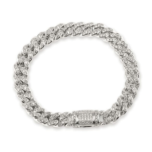 SELENA – Pave Cuban Link Bracelet