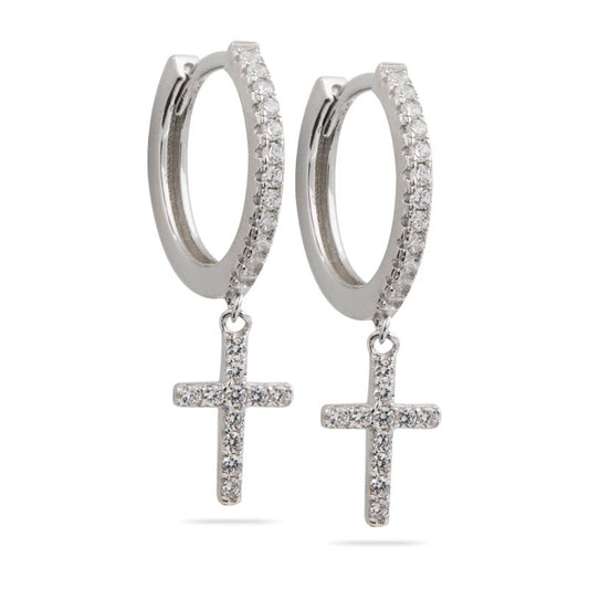 BRANDI - Cross Huggie Earring