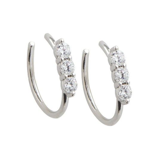 ZARA - 3 Stone Ear Cuff