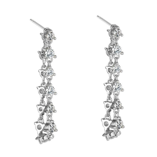 BISOUS - Prong Set Loop Earrings