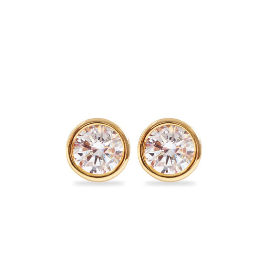 DIANA – Classic Bezel Set Studs