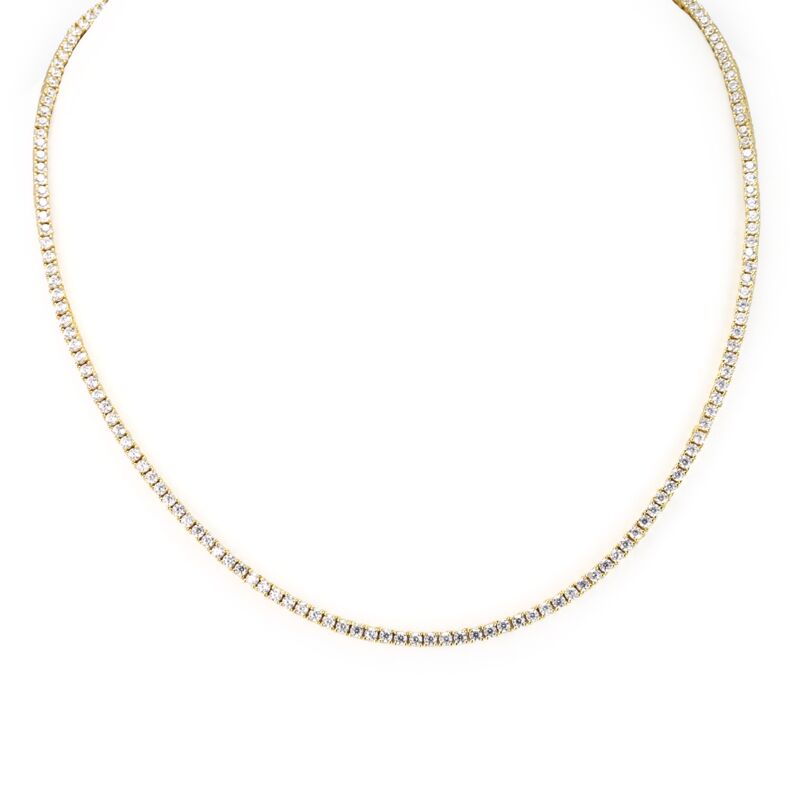 HAILEY - Round Cut Tennis Necklace