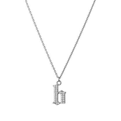 INITIAL – Gothic Letter Necklace